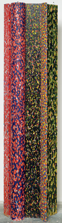 Chickasaw<br>
acrylic on aluminum<br>
80 x 21 x 13 inches<br>
1980