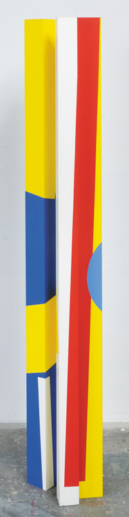 Nashua I<br>
acrylic on aluminum<br>
72.5 x 14.5 x 11.5 inches<br>
1976