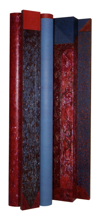 Doors VI, Presence<br>
acrylic on aluminum<br>
84 x 37 x 24 inches<br>
1982