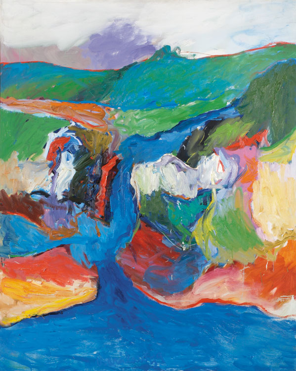 Hudson, Place of the Meeting Waters<br>
oil on canvas<br>
68 x 55 inches<br>
1959