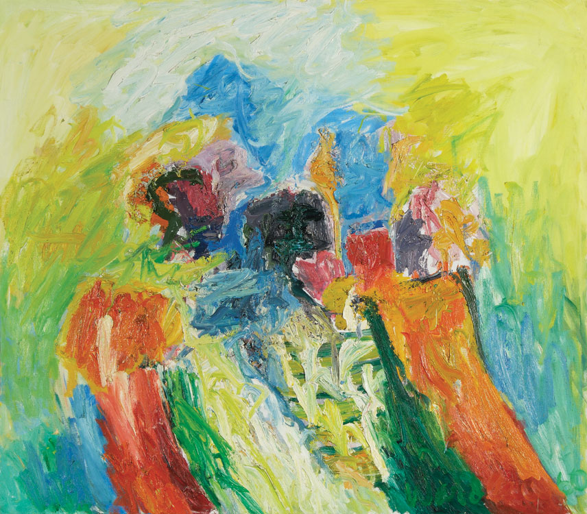 Mountain Man<br>
oil on canvas<br>
42 x 48 inches<br>
1960
