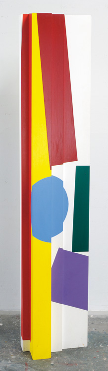 Nashua I<br>
acrylic on aluminum<br>
72.5 x 14.5 x 11.5 inches<br>
1976