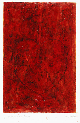 Ten Commandments - Six<br>
ink and acrylic on mylar<br>
15.25 x 10 inches